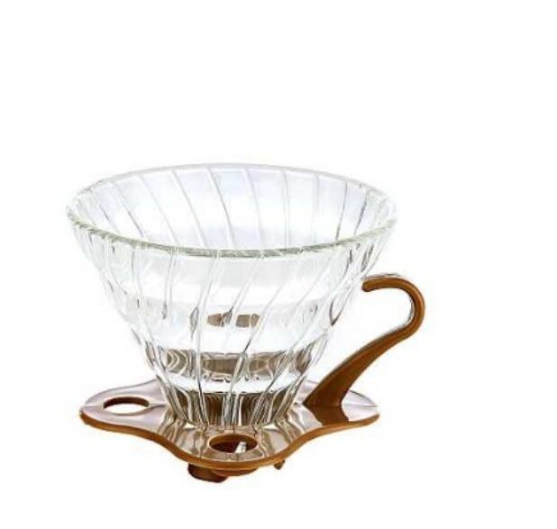 【莫瑞絲 】GK-509條紋玻璃濾杯3-4人.咖啡漏斗 滴濾咖啡 粉過濾器 陶瓷家用 