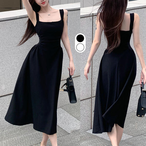（寬鬆高腰線) Stripe Shirt, Dress 直紋高腰線防皺隨性口袋連身裙/ DS9626