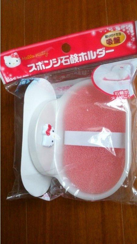 含運只要$199 , 日本限定 SANRIO 三麗歐 Hello Kitty 吸盤式 肥皂盒 (附吸盤)