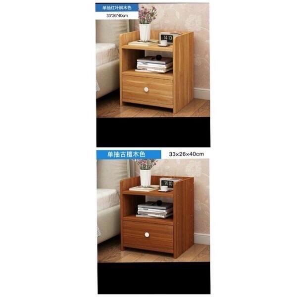 綸綸居家用品 北歐簡约現代床頭櫃（速出貨）收納櫃簡易組裝款式