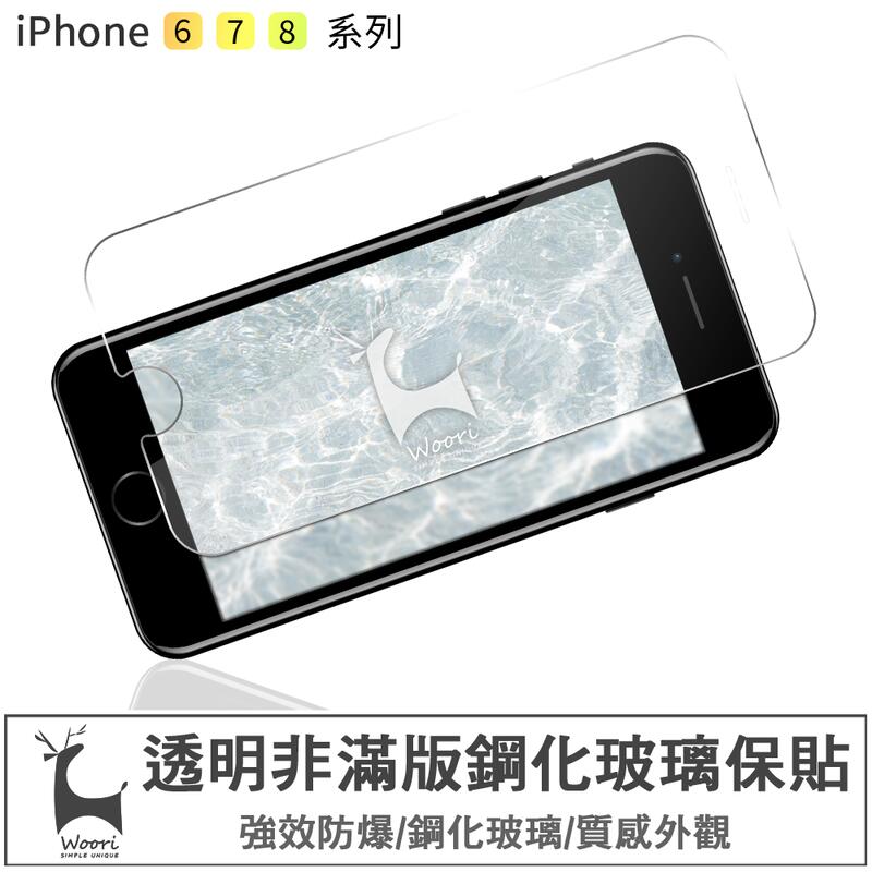 iPhone防爆透明玻璃貼 9H高硬度保貼 非滿版螢幕貼 蘋果鋼化膜iphone7 7P 8P 6 6P 6S Plus