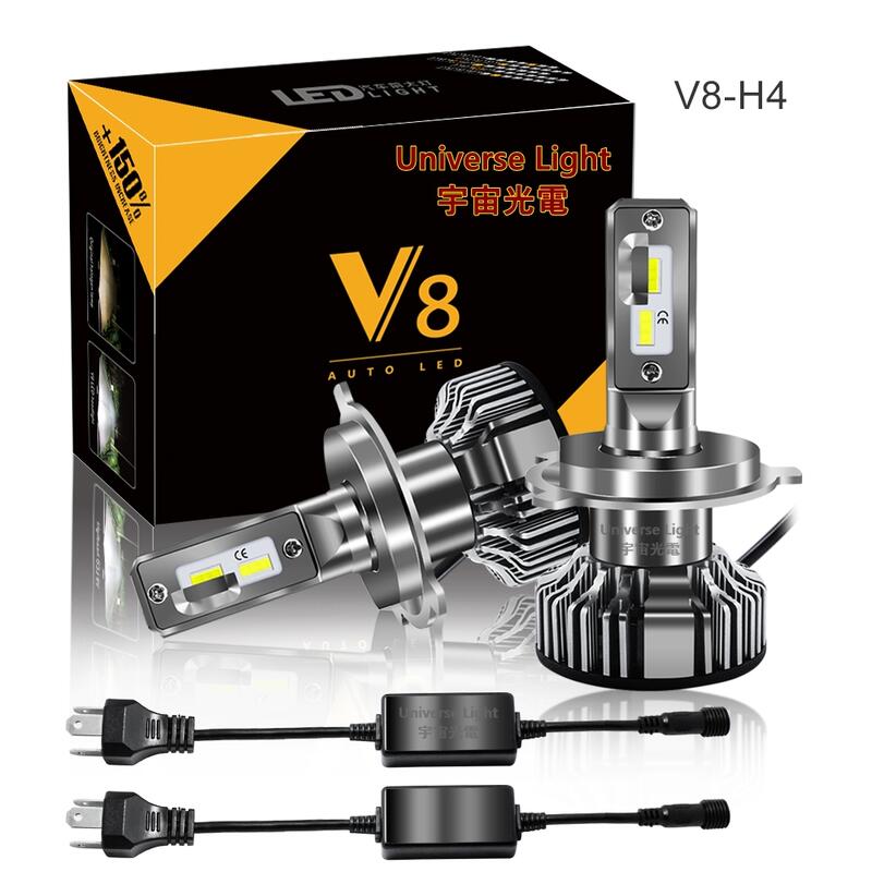 可調焦距 V8 8000LM LED 大燈 H4 H7 H8 H10 H11 H16 9005 9006 9012 頭燈