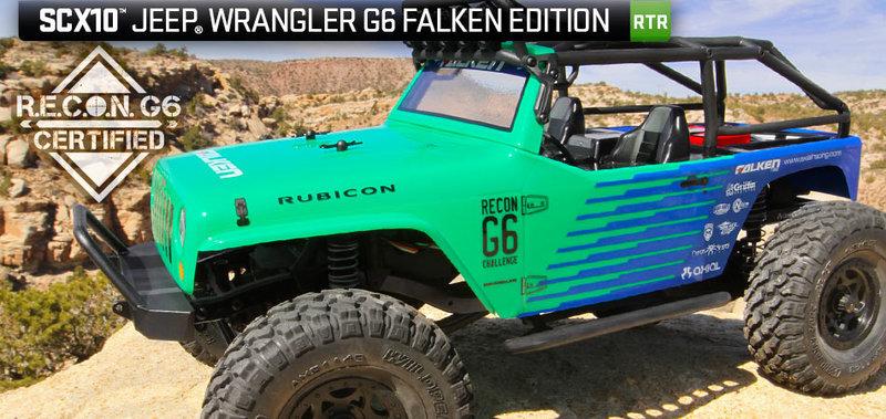 港都RC Axial SCX10 Jeep Wrangler G6 Falken 電動攀岩車 RTR版(AX90036)