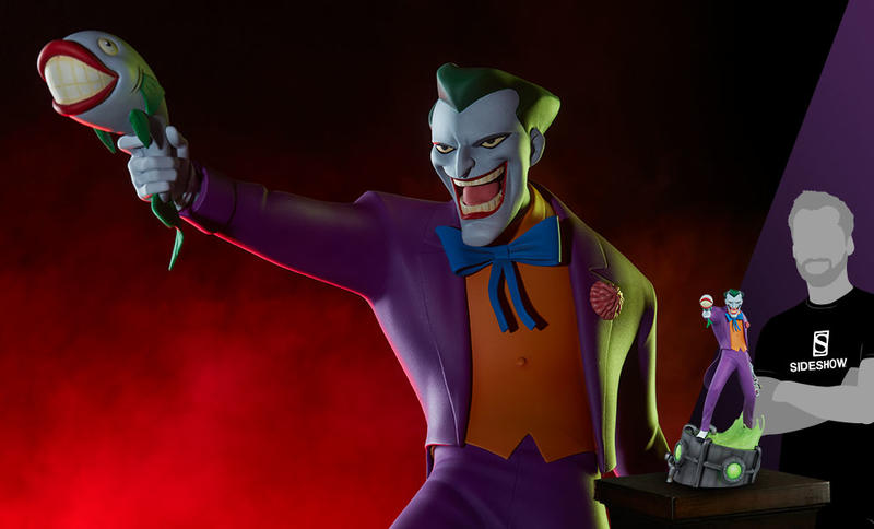 （售完，請勿下標Sideshow BenToy DC超人蝙蝠俠1992年 動畫版Joker小丑全身雕像SC-200543