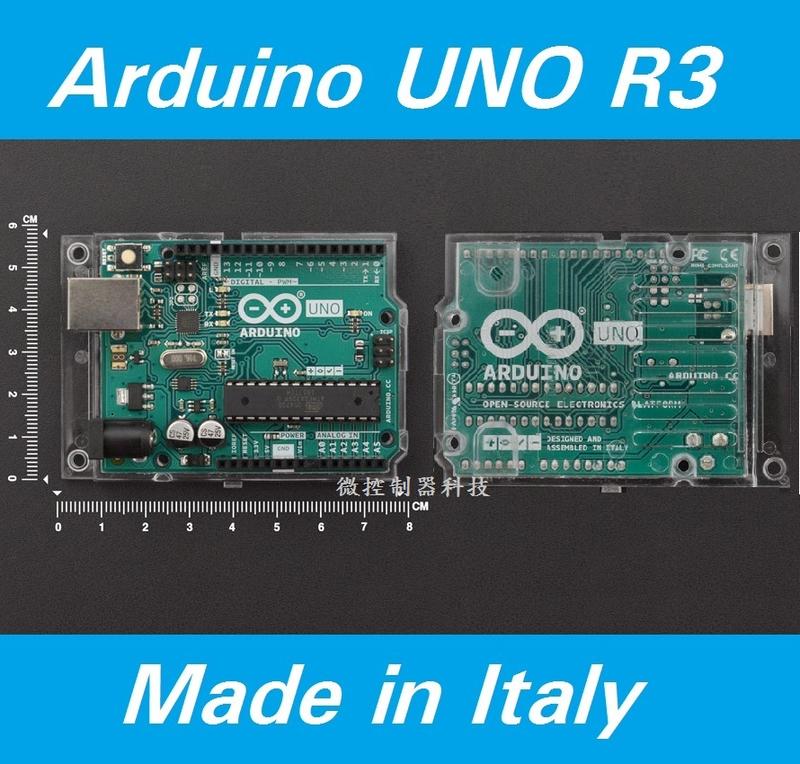 【微控】含稅附發票、2023 義大利原裝 Arduino UNO R3 REV3 實驗板、意大利 原廠 附原廠底座
