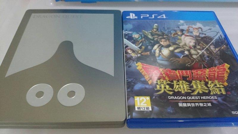 售PS4-勇者鬥惡龍 英雄集結 亞洲中文版含全新未使用史萊姆限量鐵殼