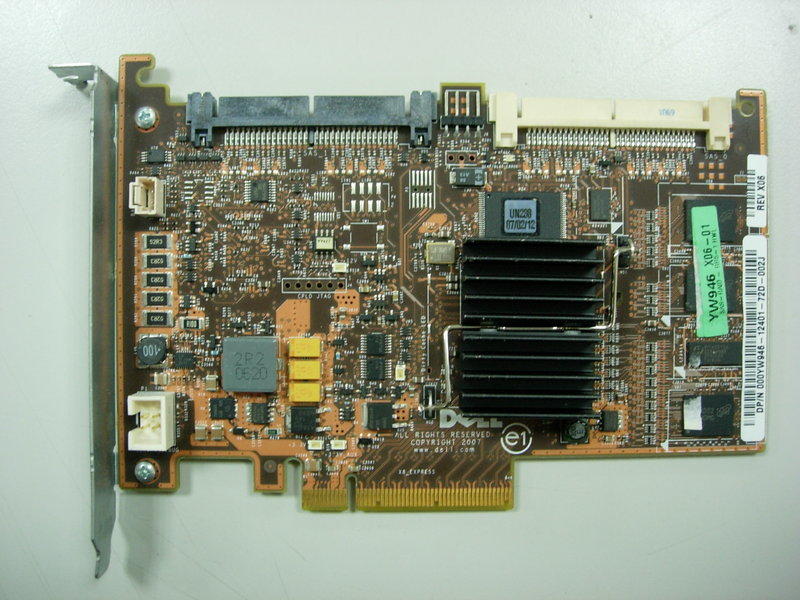 DELL PERC 6/I SAS  YW946  PCI- E  SAS  RAID Controller Card