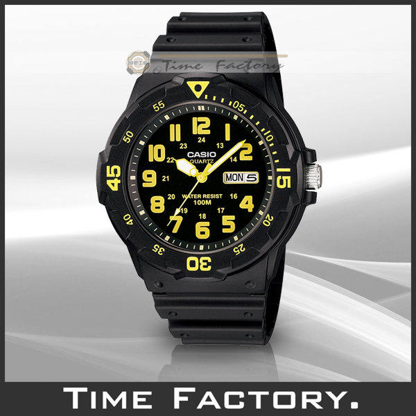 【時間工廠】全新 CASIO DIVER LOOK 潛水風膠帶腕錶 MRW-200H-9B