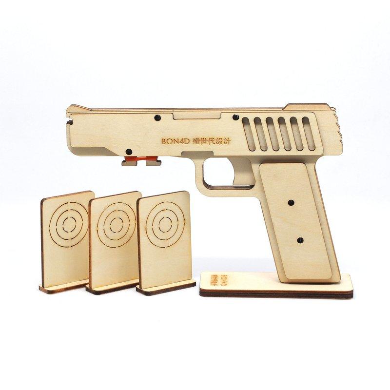 [碰世代] 四連發橡皮筋槍 (1盒1組) 連發槍 玩具槍 親子禮物 童玩