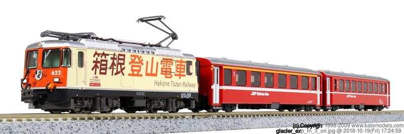 MJ 預購中Kato 10-1514 N規Ge4/4-Ⅱ 箱根登山電車+EWI客車.3輛| 露天市