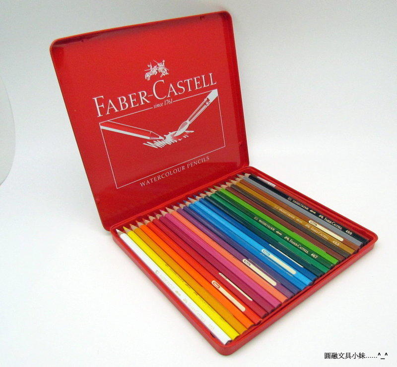 圓融文具小妹】德國輝柏Faber-Castell 水性色鉛筆24色入精緻鐵盒115925