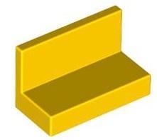 樂高 LEGO 486524 黃色 面板/壁板/椅子 邊緣直角 Panel 1x2x1 <八成新>16個