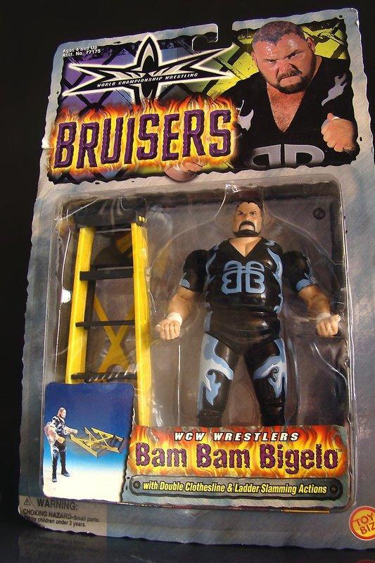 1999  美職摔角 WCW  BRUISERS  BAM BAM BIGELO 邦邦 彼格洛 比格洛　富貴玩具店