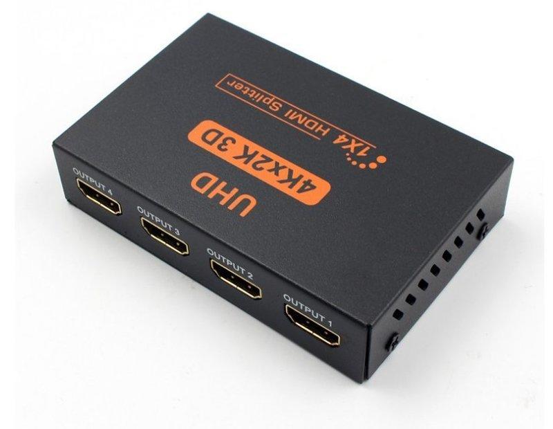HD104 HDMI分配器 1進4出多功能分配器 2K*4K