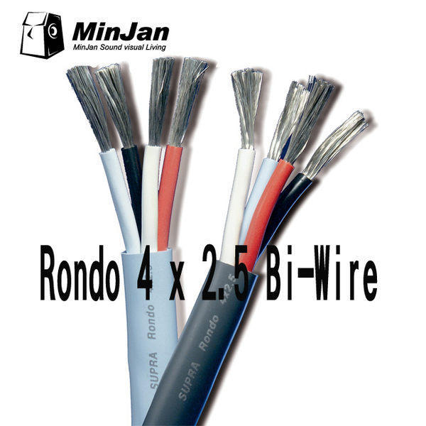 【名展影音】瑞典SUPRA Rondo 4 x 2.5 Bi-Wire (1捆75m) 喇叭線