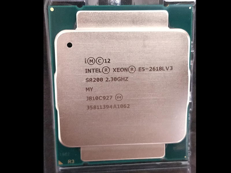 【含稅】Intel Xeon E5-2618L V3 2.3G↑3.4.G 2011-3 8C16T 正式CPU 一年保