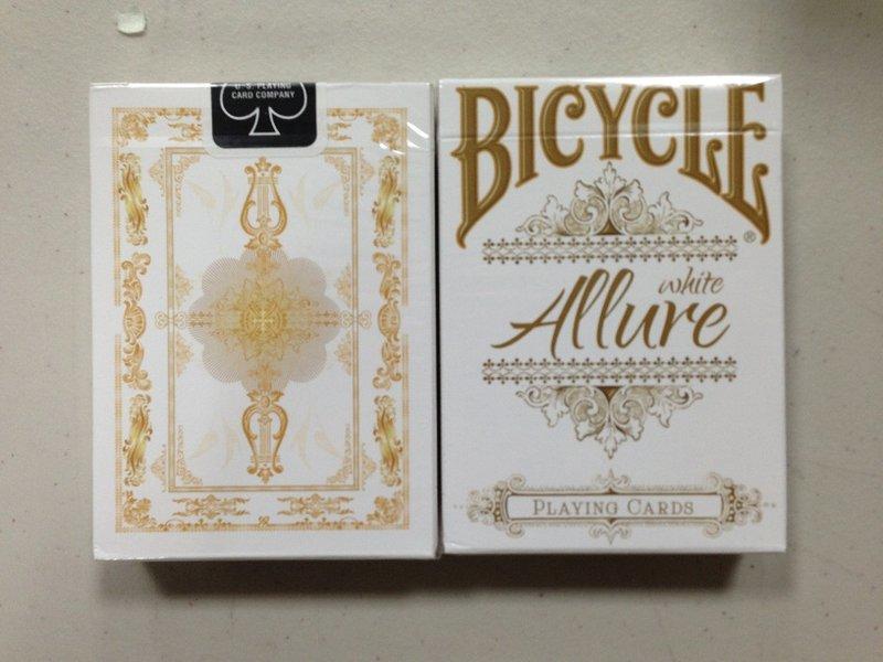 【USPCC撲克】Bicycle Allure Playing cards 誘惑 撲克~白色版本~