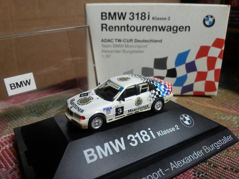 收藏品出售：1/87 原廠模型汽車 BMW 318i Klasse 2(No.3)