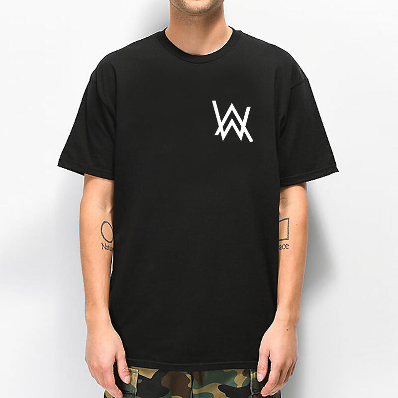 Alan Walker Logo 左胸 全球百大DJ 短袖T恤 3色 電音舞曲派對EDM