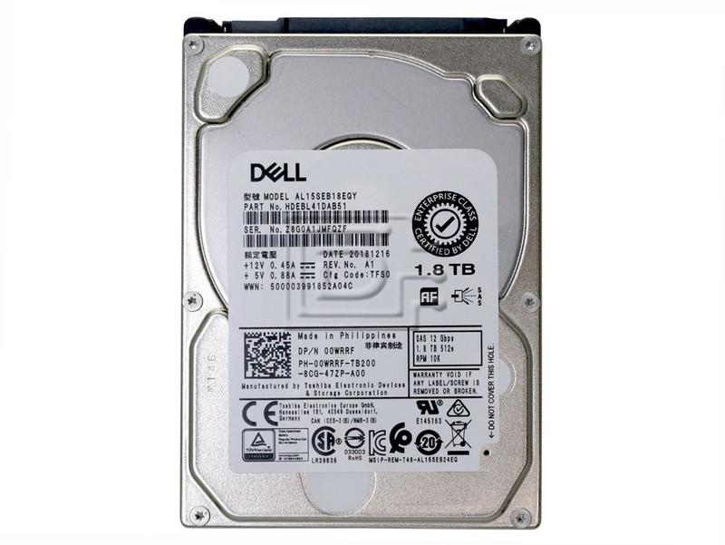 <<Dell伺服器硬碟>> DELL 1.8TB 12Gb 10000轉 2.5吋 SAS硬碟(0WRRF) 