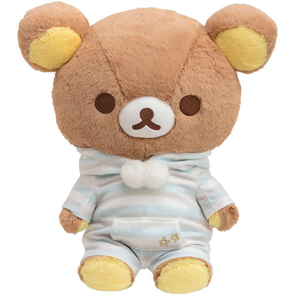 【懶熊部屋】（官網限定）Rilakkuma 日本正版 拉拉熊 懶懶熊 睡衣派對系列 限定 睡衣 L號 絨毛 娃娃 玩偶