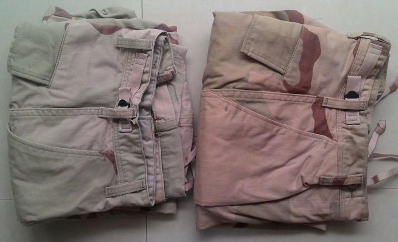 第二次波灣戰爭(伊拉克戰爭) 3色 DCU 沙漠迷彩褲 Small-X Long 三沙