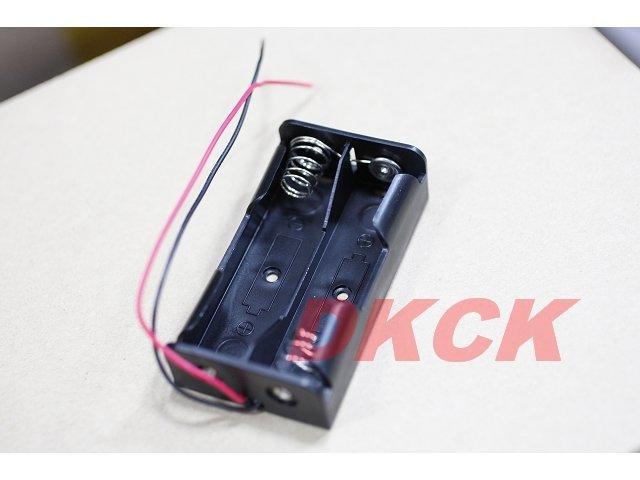 DKCK~2顆/兩顆18650電池盒/雙節18650鋰電池盒/充電座 帶線(不含電池)串聯輸出7.4V(充飽8.4V)