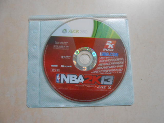 【森林二手電玩】10903 《XBOX360 NBA 2K13 英文版》 裸片 無操作手冊 遊戲光碟
