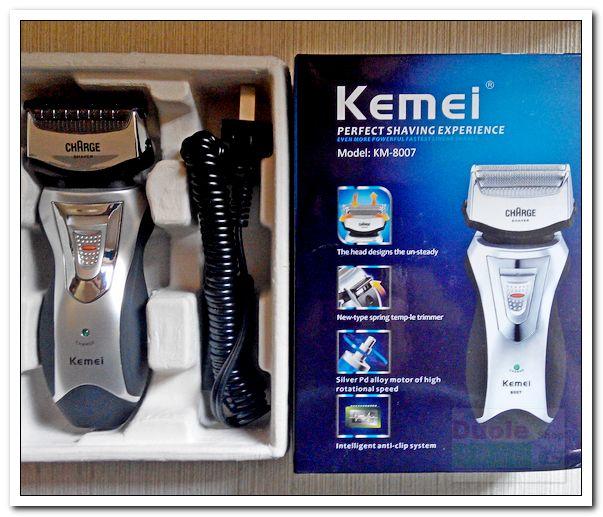 KM-8007雙刀頭質感充電式刮鬍刀/刮鬍器/電動刮鬍刀
