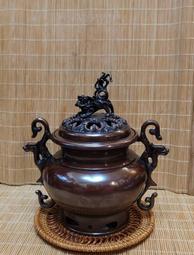 銅細工 百福 蓮華底香炉 香道具 装飾品 工芸品 美術品 置物