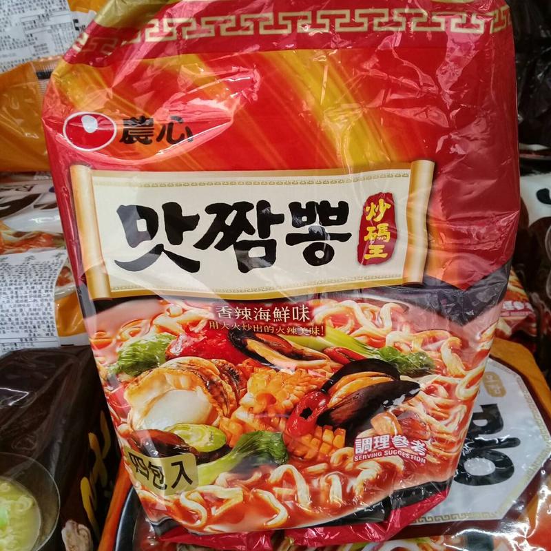 韓國農心 螃蟹炒碼麵 海鮮 魷魚螃蟹海鮮麵 4入