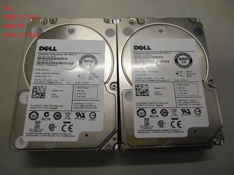 出售 DELL   ST900MM0007 900G 10K  SAS  2.5硬碟  每顆只要1600元.....  