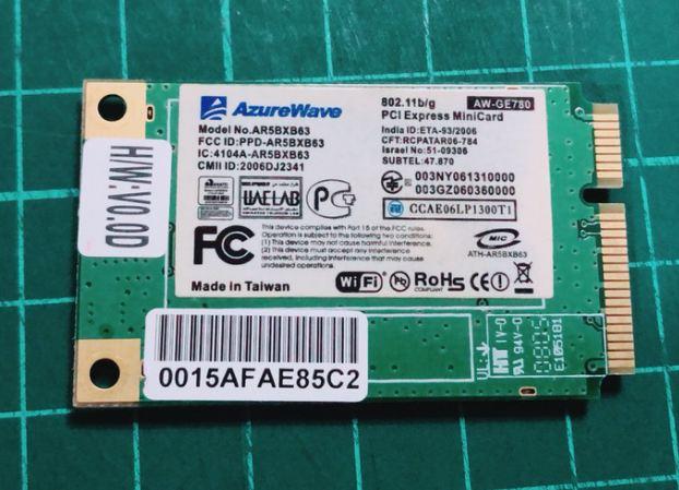 料件-  二手 ASUS  Eee PC 1000HD  網卡 AR5BXB63  /802.11B/G