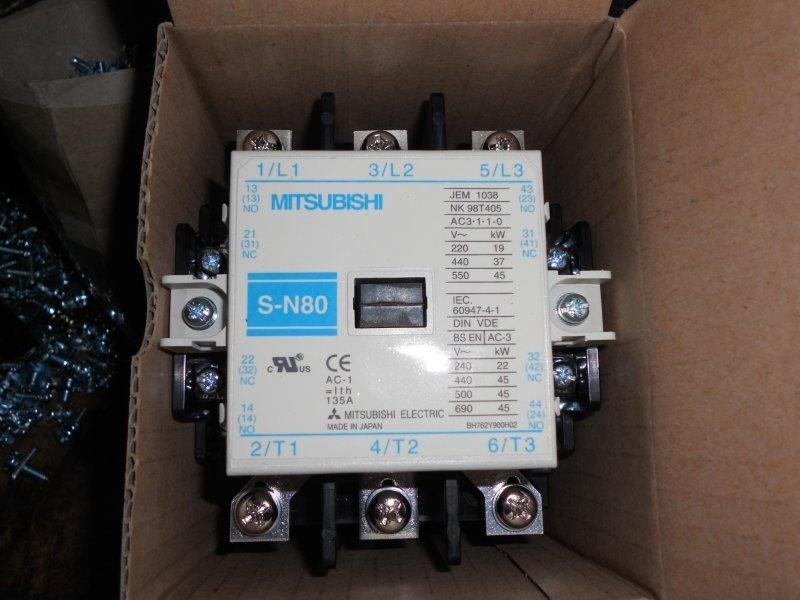 MITSUBISHI 三菱電磁接觸器S-N80 ( 25HP) S-N95( 30HP) 線圈110/220V
