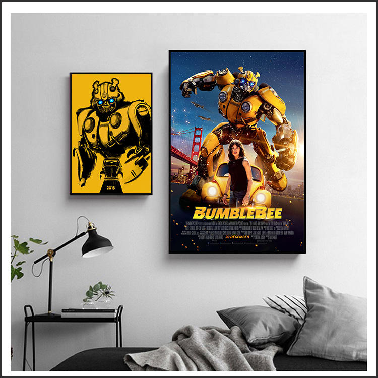 日本製畫布 電影海報 大黃蜂 Bumblebee 掛畫 嵌框畫 @Movie PoP 賣場多款海報~