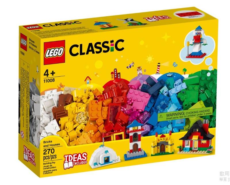 <積木總動員>LEGO 樂高 11008 Classic系列 顆粒與房屋 Bricks and Houses