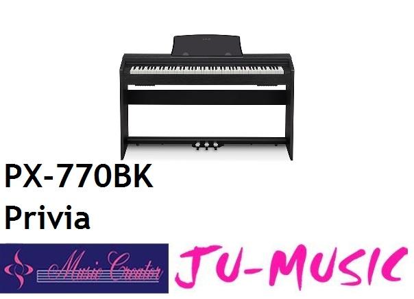 造韻樂器音響- JU-MUSIC - CASIO PX-770BK Privia  數位鋼琴 88鍵 『公司貨免運費』