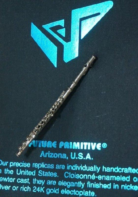美國future primitive 品牌 樂器別針/胸針 24k鍍金 (正版美國製) 長笛 款