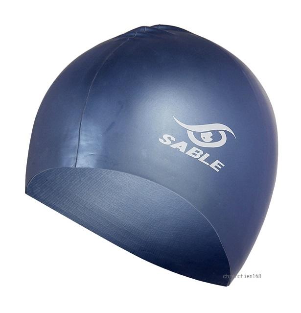 黑貂配件-SABLE黑貂泳帽/  SCS-C32藍灰 單色矽膠泳帽 (每頂)