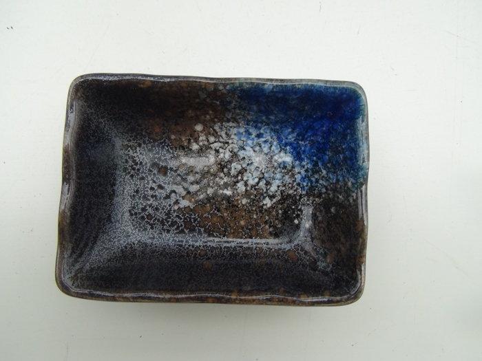 東昇瓷器餐具=日式藍海長方醬油碟
