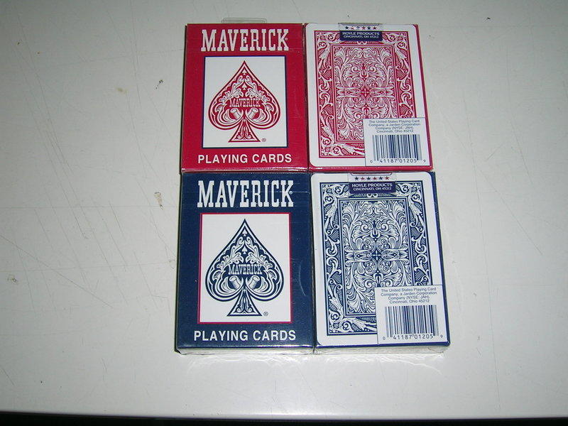 MAVERICK 撲克牌-made in china，共紅、藍二色任選