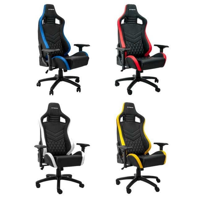 【子震科技】GC05-XX人體工學電競椅 (黑白/黑黃/黑紅/黑藍)多段式調整