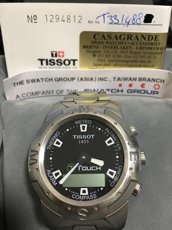 很新少用品相佳的 天梭 TISSOT T TOUCH 多功能 男錶