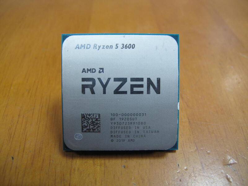 AMD Ryzen5  3600 (R5-3600) 3.6G AM4腳位桌上型六核心處理器CPU