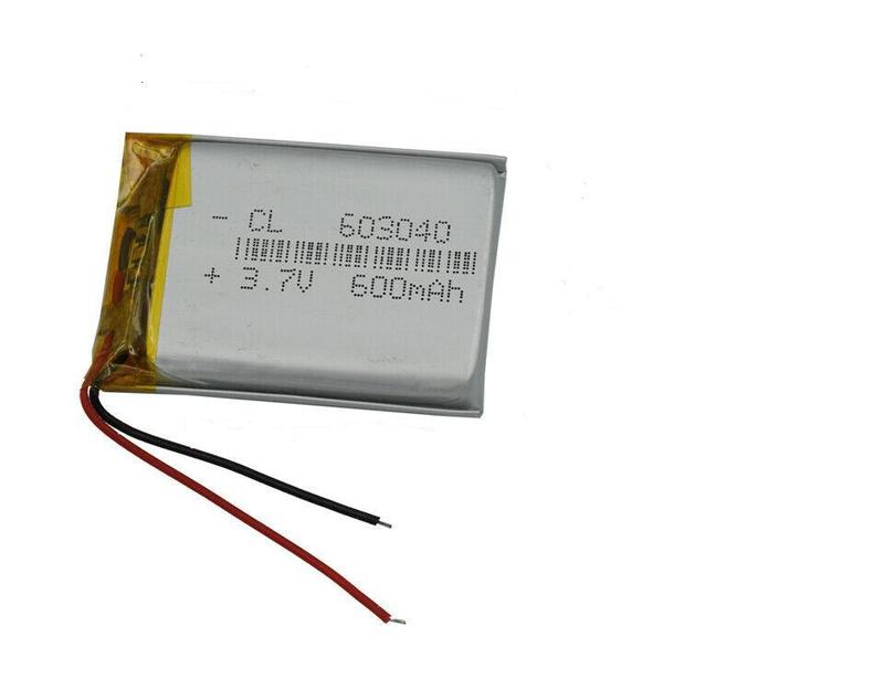 鋰聚合物電池  603040(或063040) 帶防過充保護板 600mAh  3.7V