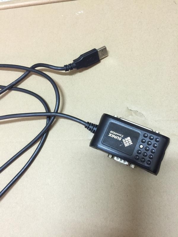 SUNIX USB 轉  RS-232  25pin 印表機轉換器