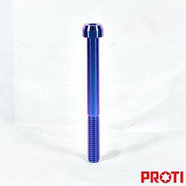 PROTI 鈦合金螺絲 M8L80 圓錐頭 P1.25 魔藍版(M8L80-TP01)