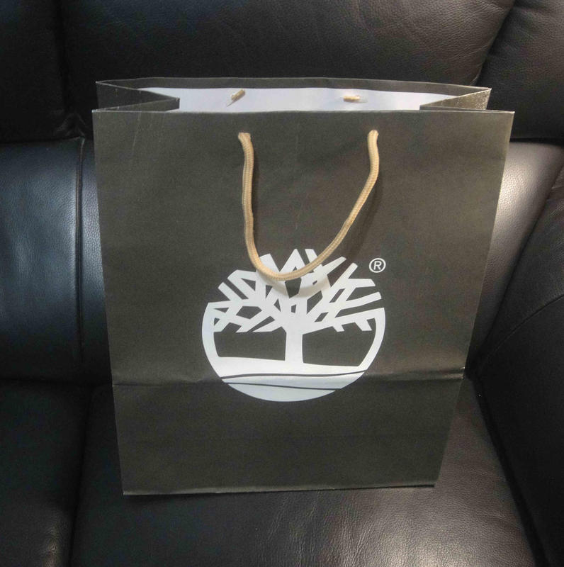 正版Timberland紙袋/手提袋/禮物袋/禮品袋/包裝袋/購物袋