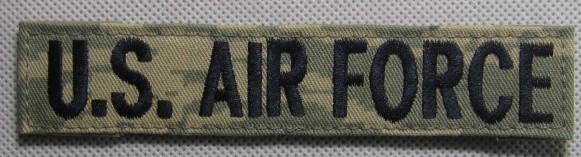美軍 公發 美國 空軍 ABU U.S. AIRFORCE 字樣 名條  虎斑迷彩 有魔鬼氈