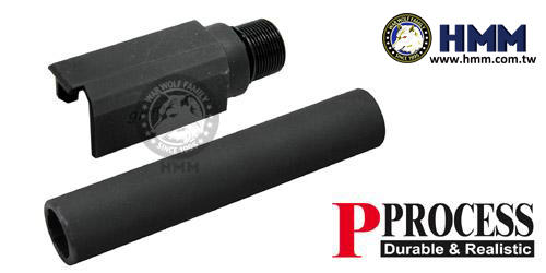 HMM榔頭模型  MARUI/KJ P226 用鋼製外管(黑色)-P226-09-BK $840